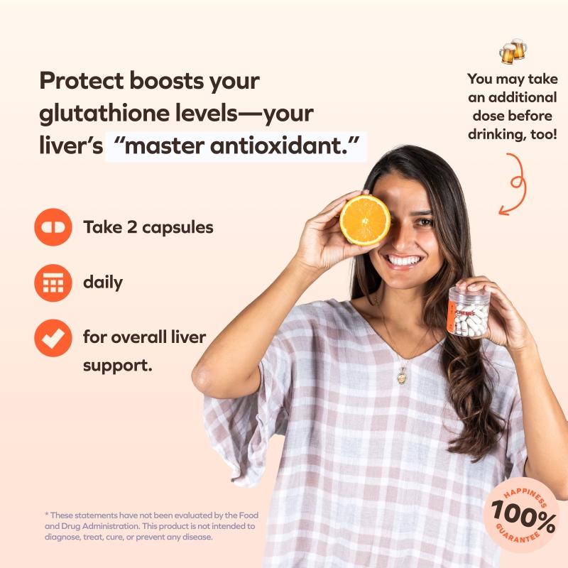 Daily Liver Protection & Glutathione Support - 60 Capsules