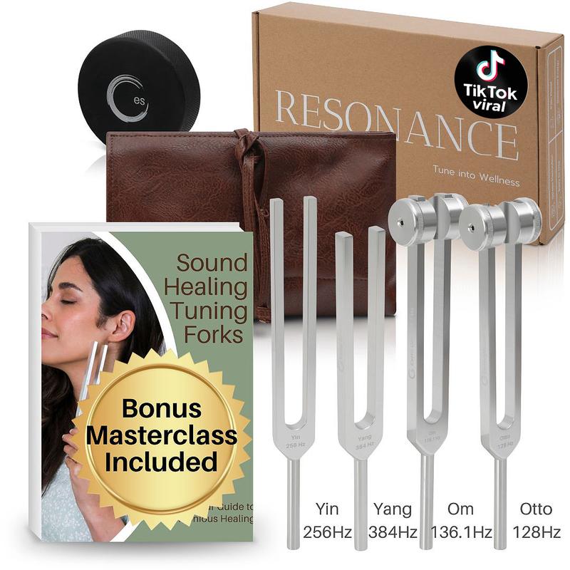 4-Piece Sound Therapy Tuning Fork Set