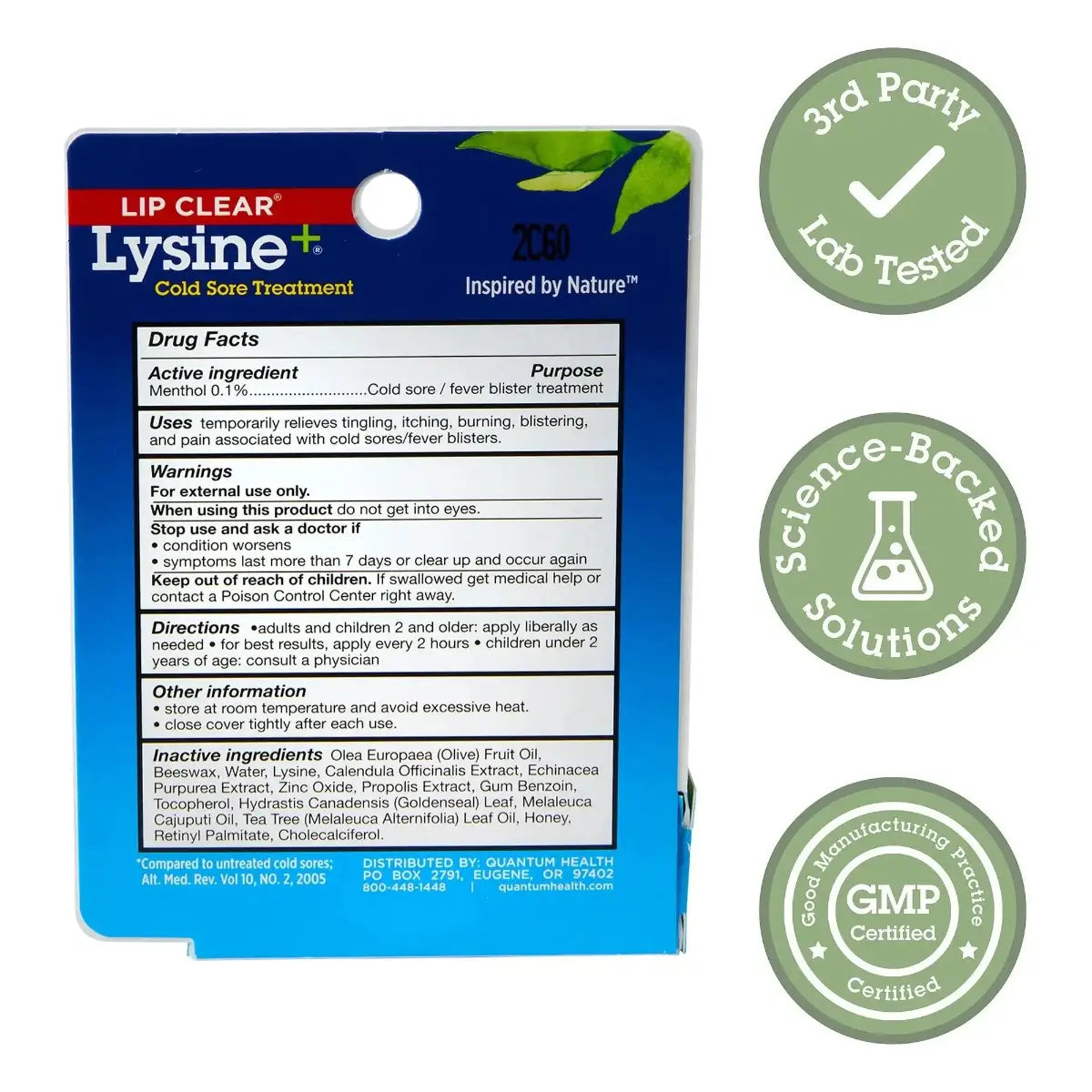 Lysine Cold Sore Relief Ointment & Patch Kit