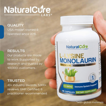 L-Lysine + Monolaurin Immune Support Capsules