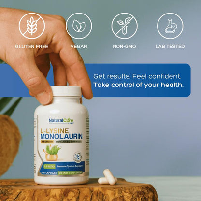 L-Lysine + Monolaurin Immune Support Capsules